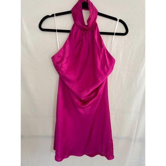 NWT Revolve Lovers + Friends Hayes Mini Dress in Magenta Pink S - Picture 3 of 12